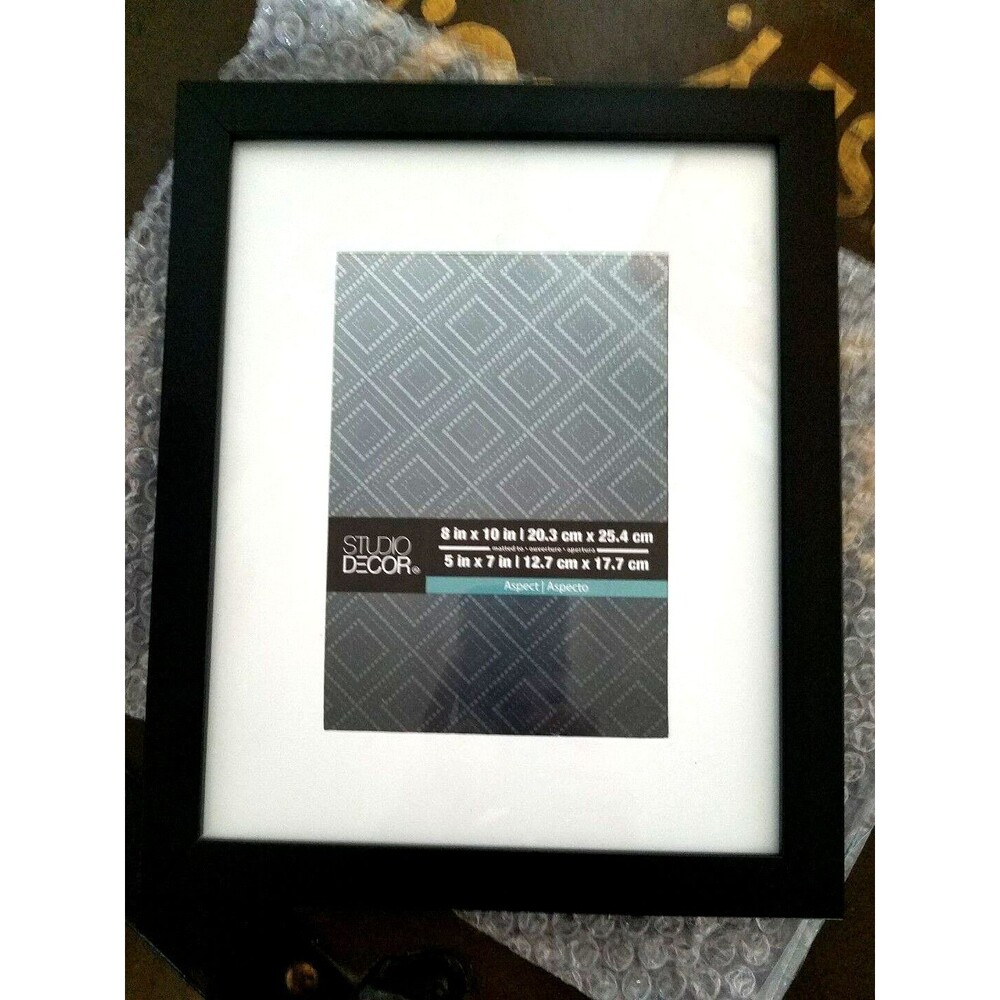 Studio Decor Aspect Black 8x10 inch Wooden Picture Frame New